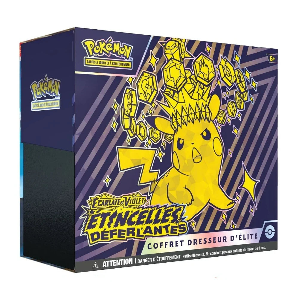 ETB EV08 Pokémon – Coffret Dresseur d’Élite Écarlate & Violet 08 Étincelles déferlantes (FR)