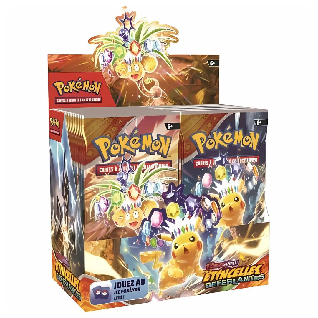 french pokemon booster box Display Pokémon French EV08 – Shimmering Sparks