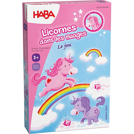 Licorne dans les nuages : un jeu de course féérique pour les tout-petits