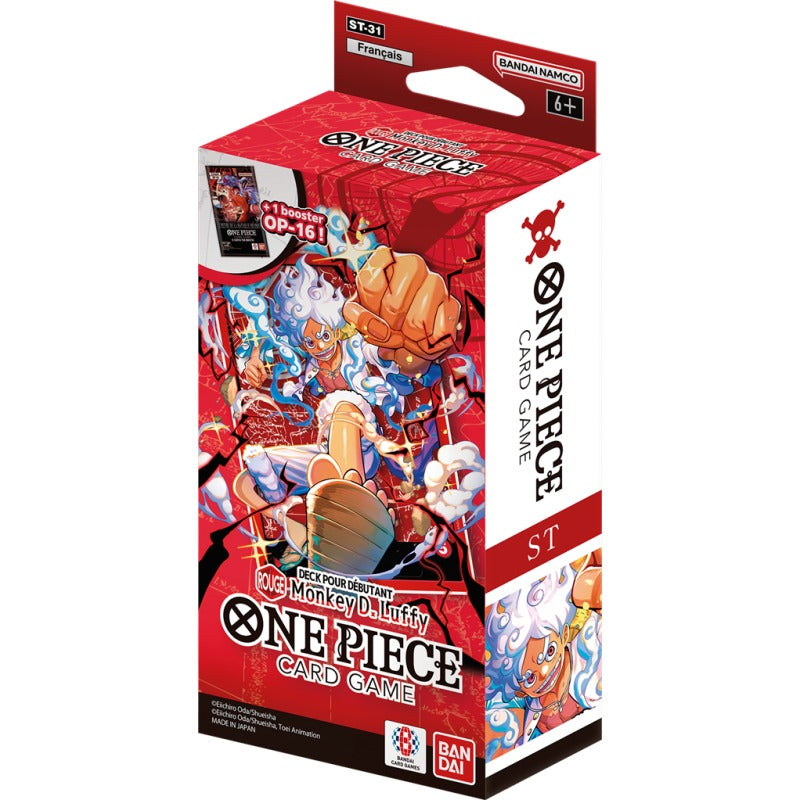 One Piece Starter Deck ST-31 : Deck Prêt à Jouer Rouge