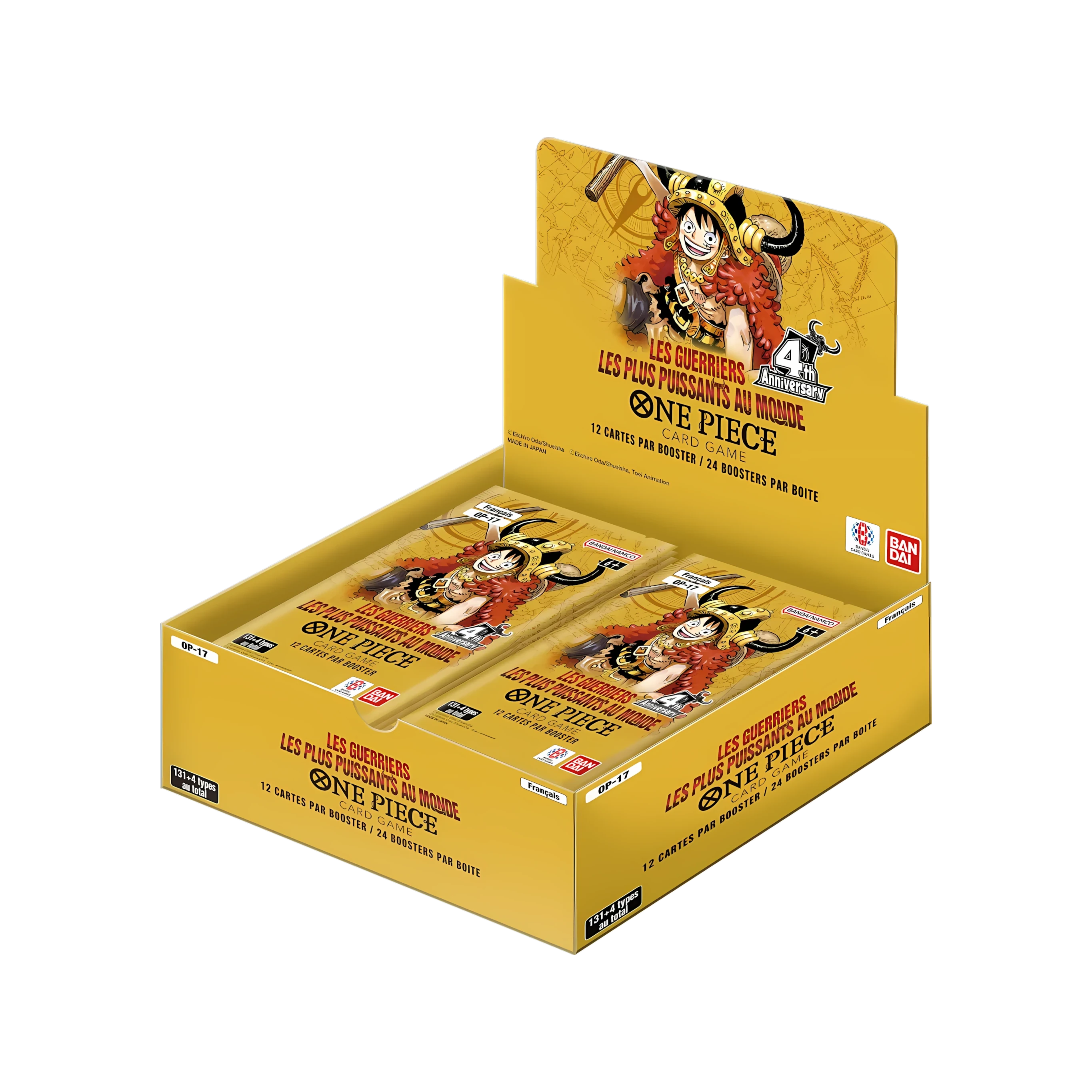 One Piece Display : OP17 Les Guerriers les plus puissants au monde - Édition 4ème Anniversaire !