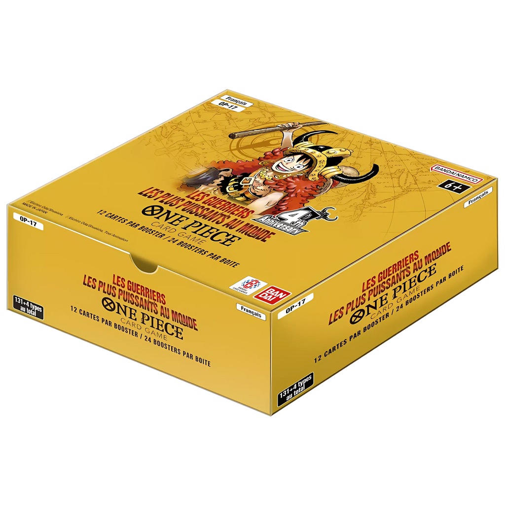 One Piece Display : OP17 Les Guerriers les plus puissants au monde - Édition 4ème Anniversaire !
