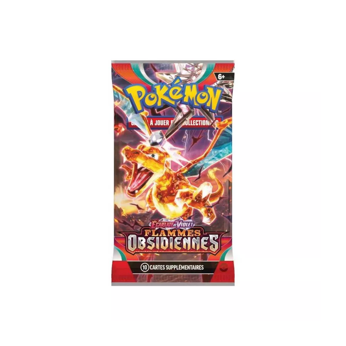 Pokémon : Lot de 5 Boosters Écarlate et Violet EV03 - Flammes Obsidiennes (VF)