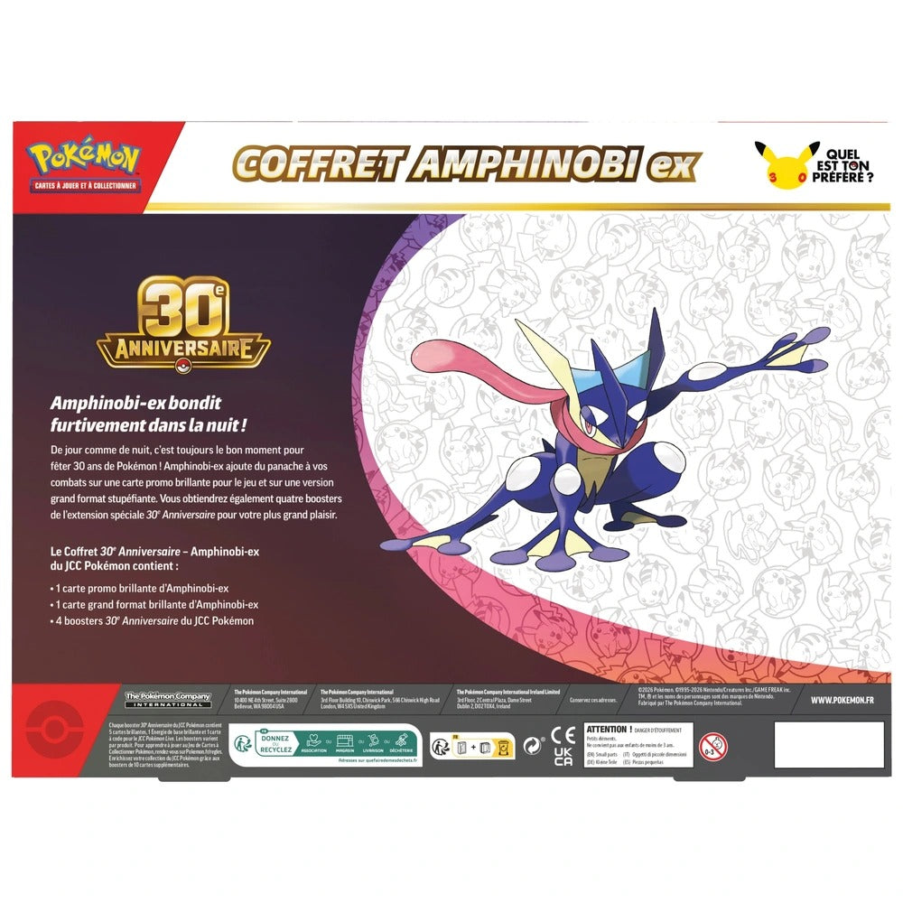 Coffret Pokémon Amphinobi-ex 30ème Anniversaire