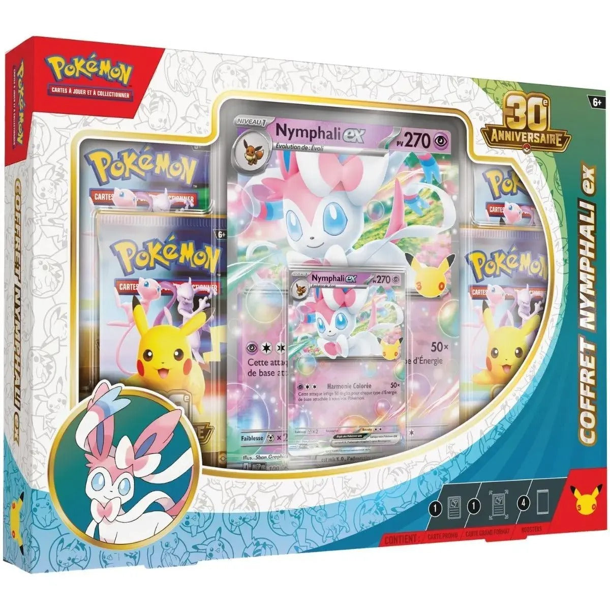 Coffret Pokémon Nymphali-ex 30ème Anniversaire - Édition Spéciale