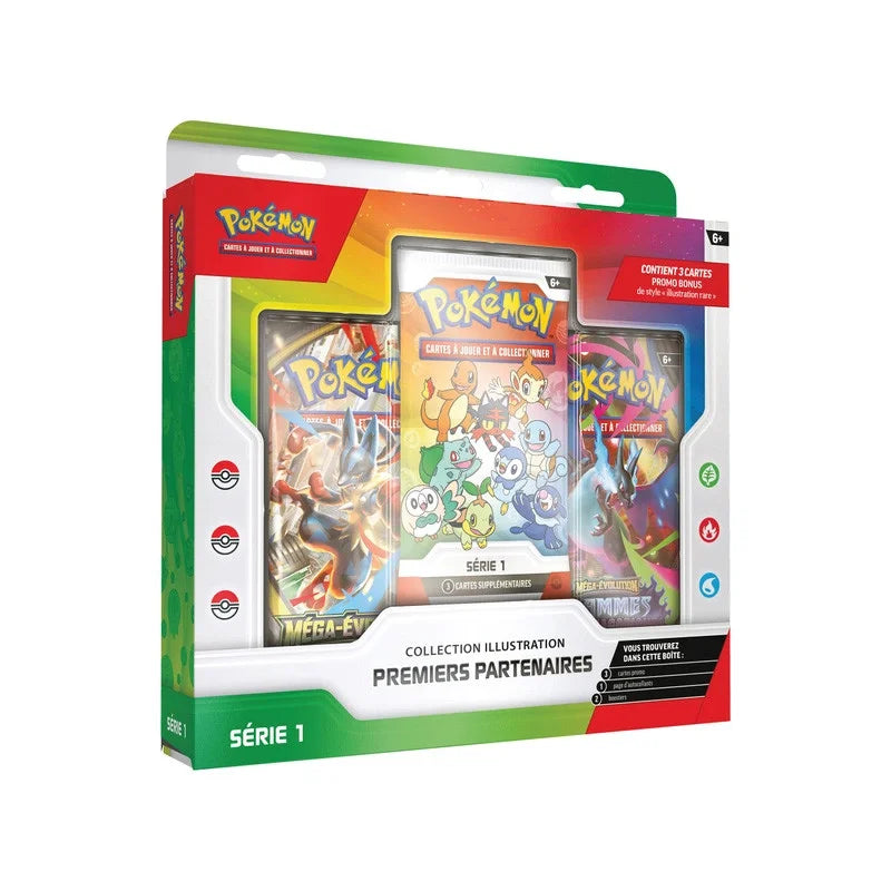 Pokémon : Coffret Premiers Partenaires Série 1 – 3 Boosters FR