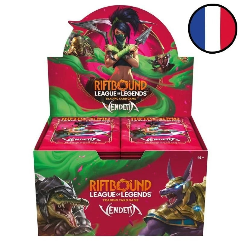 Riftbound Vendetta : Display 24 Boosters TCG League of Legends FR