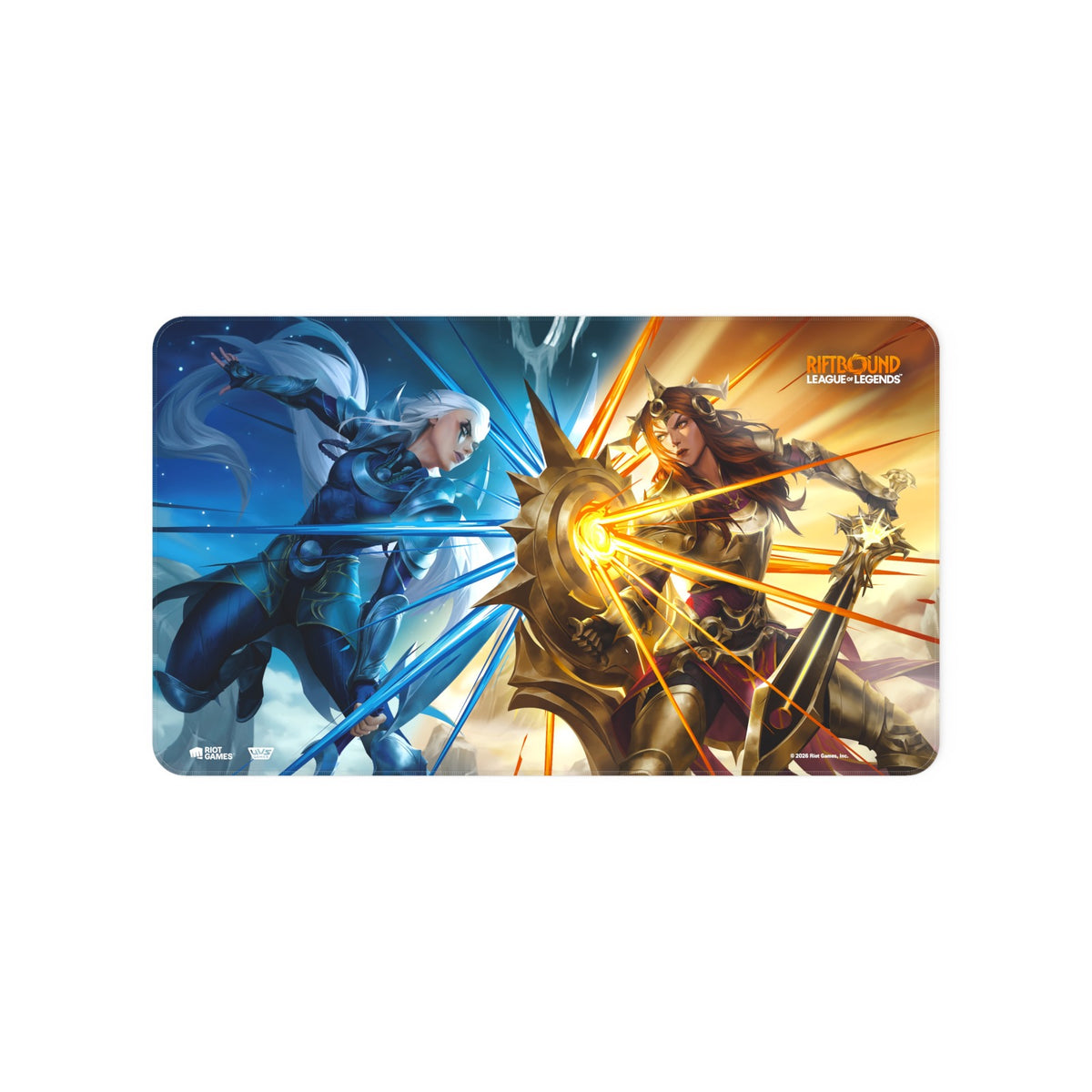Tapis de jeu Riftbound Diana vs Leona - Playmat TCG Premium