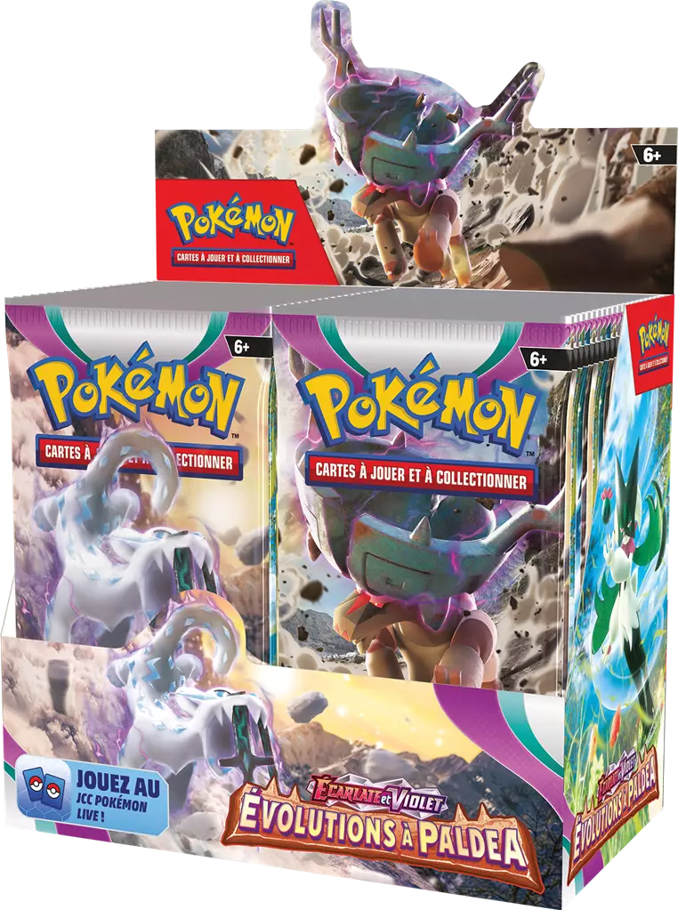 Pokémon Display Écarlate et Violet Évolutions à Paldea - 36 Boosters